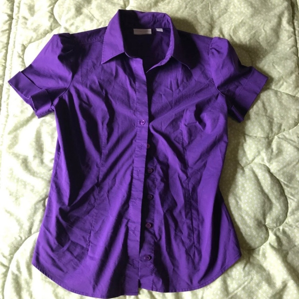 NY&C Purple Buttondown size S